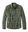 Men's Scotch Plaid Flannel Shirt, Slightly Fitted Untucked Fit