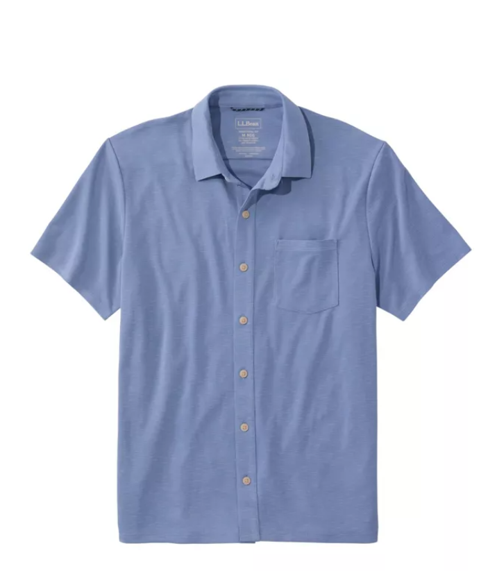 Men's Sunwashed Ultrasoft Button-Front Shirt, Short-Sleeve