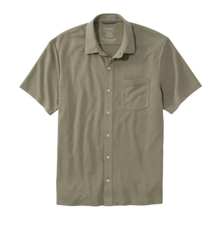 Men's Sunwashed Ultrasoft Button-Front Shirt, Short-Sleeve