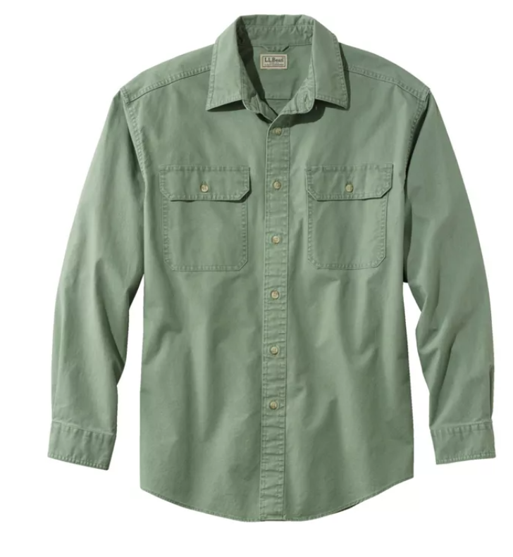 Men's Sunwashed Canvas Shirt, Traditional Fit